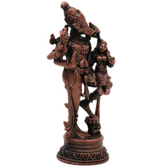 Copper Varaha Lakshmi Idol, Tamra Varaha Bhagwati Murti, Varahi Lakshmi Statue, Bhudevi Varaha Pooja Vigraham, Handcrafted Home Temple Decor,Brown, 3 Inch, 1 Piece
