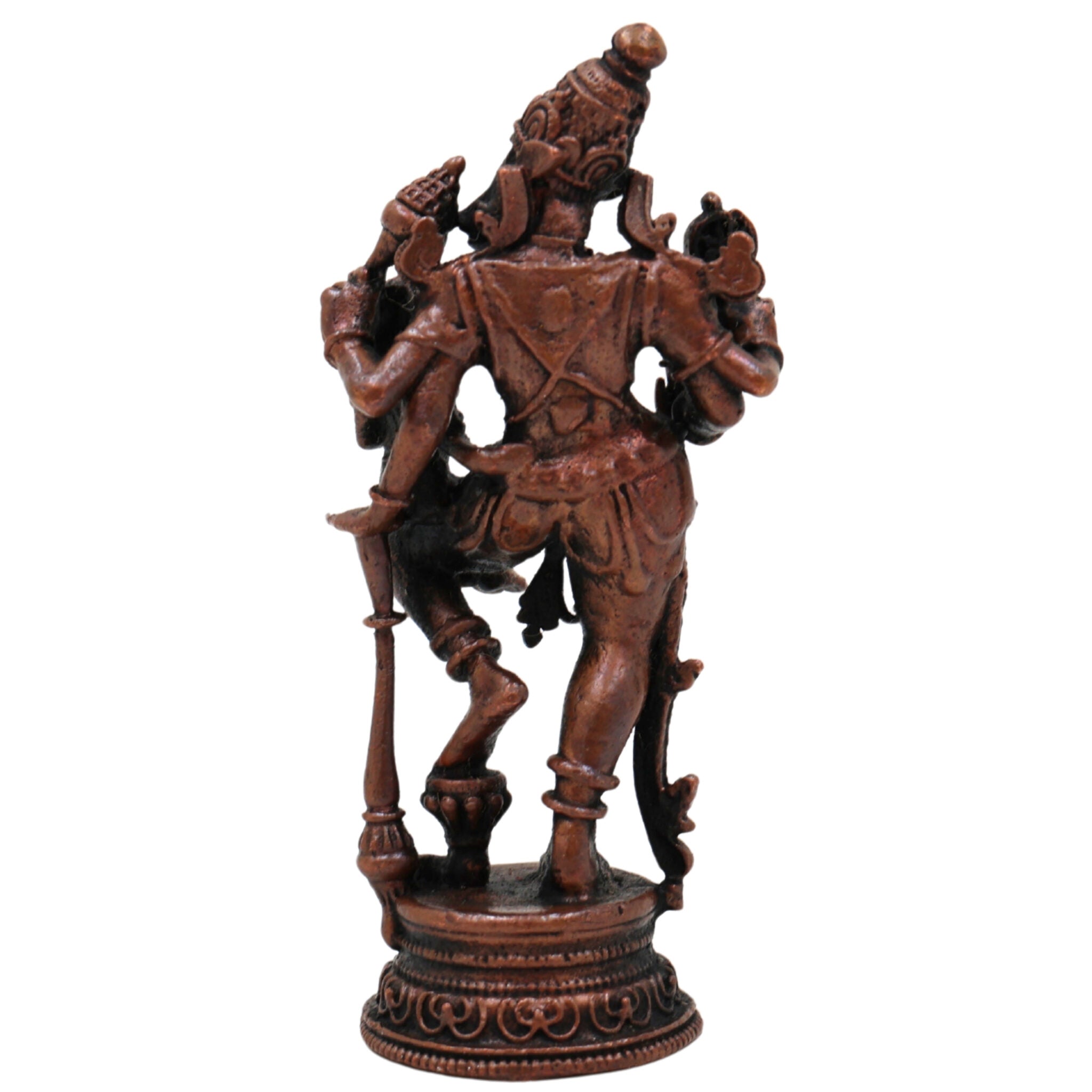 Copper Varaha Lakshmi Idol, Tamra Varaha Bhagwati Murti, Varahi Lakshmi Statue, Bhudevi Varaha Pooja Vigraham, Handcrafted Home Temple Decor,Brown, 3 Inch, 1 Piece