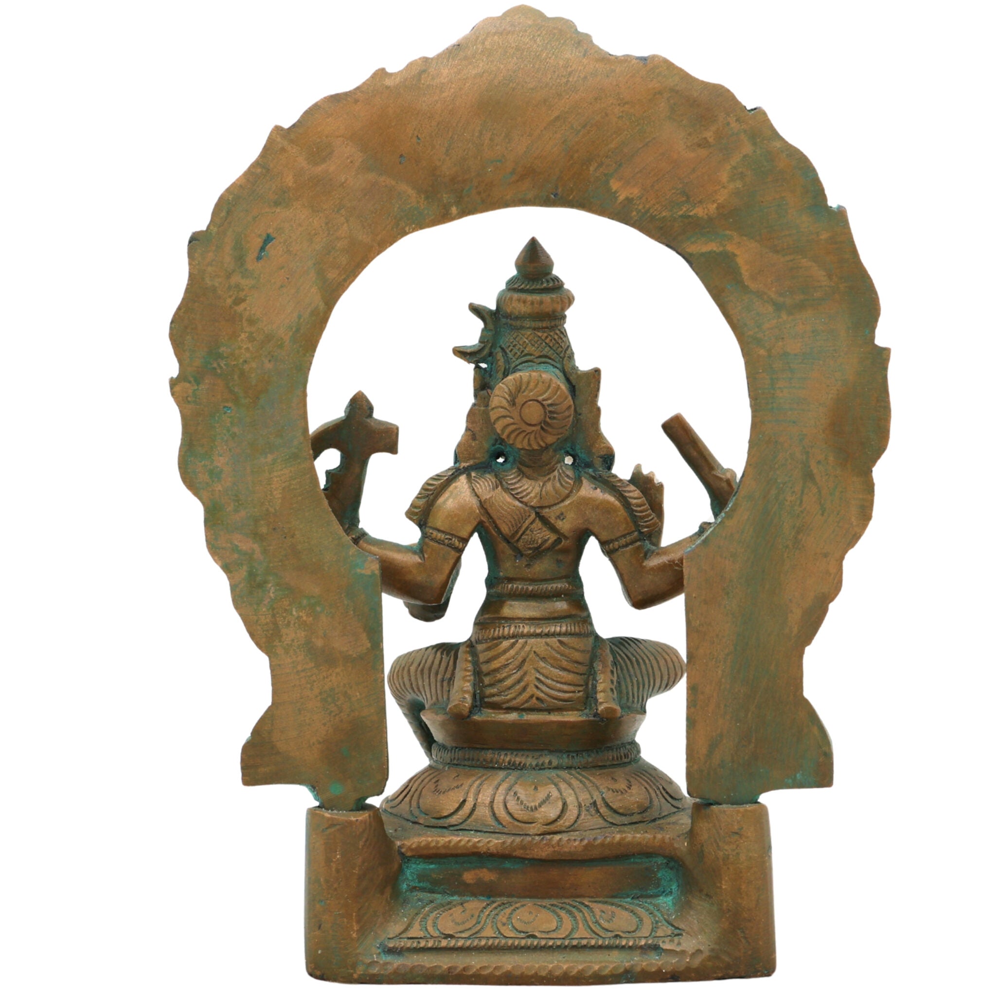Handcrafted Bronze Varahi Idol | Panchaloha Varahi Murti | Goddess Varahi Statue for Temple & Pooja | South Indian Chola Style Bronze Idol,Brown, 7 Inch, 1 Piece