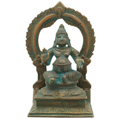 Handcrafted Panchaloha Bronze Kubera Idol | Lord Kuber Murti for Wealth, Prosperity & Good Fortune,Brown, 6.5 Inch, 1 Piece