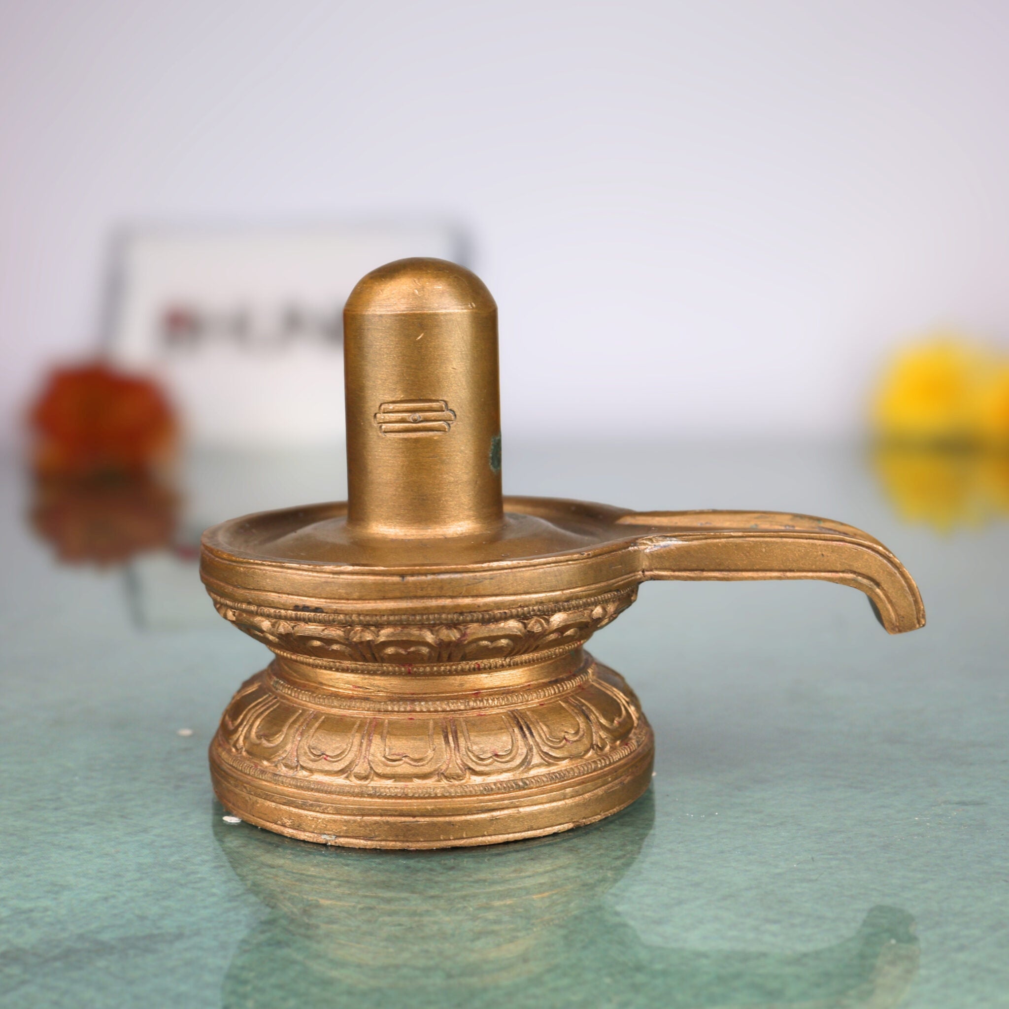 Handmade Bronze Shiva Lingam Idol | Panchaloha Shiva Linga, Shivling, Mahalingam, Jyotirlingam for Home, Temple & Pooja Decor,Brown, 3 Inch, 1 Piece