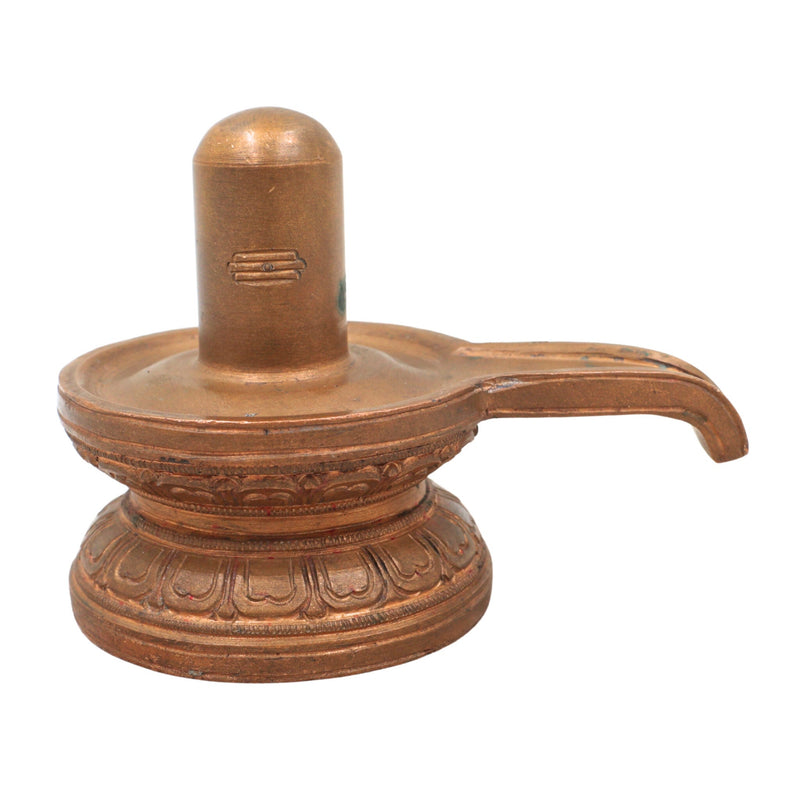 Handmade Bronze Shiva Lingam Idol | Panchaloha Shiva Linga, Shivling, Mahalingam, Jyotirlingam for Home, Temple & Pooja Decor,Brown, 3 Inch, 1 Piece