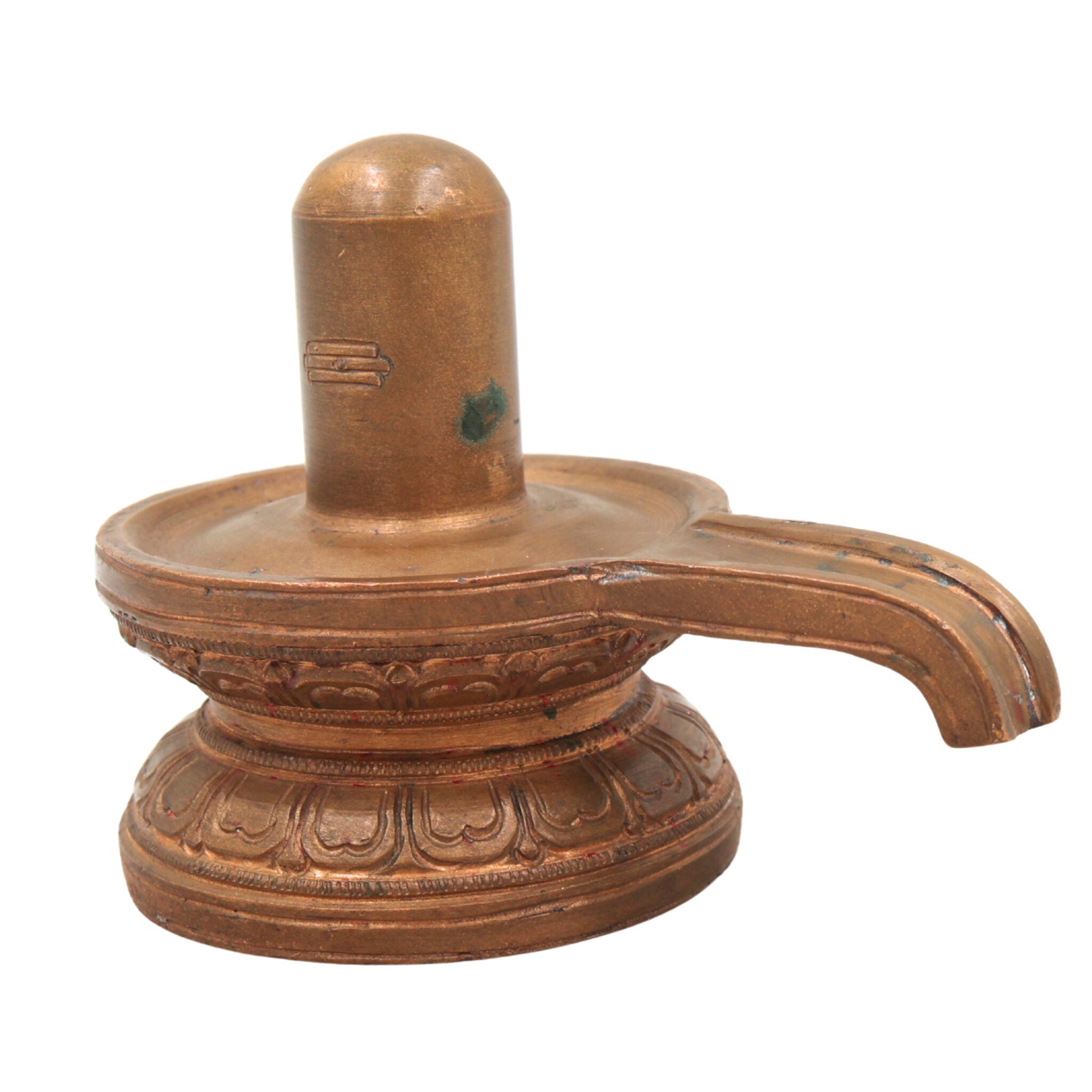 Handmade Bronze Shiva Lingam Idol | Panchaloha Shiva Linga, Shivling, Mahalingam, Jyotirlingam for Home, Temple & Pooja Decor,Brown, 3 Inch, 1 Piece