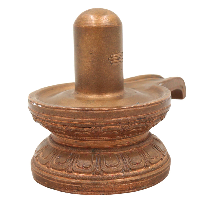 Handmade Bronze Shiva Lingam Idol | Panchaloha Shiva Linga, Shivling, Mahalingam, Jyotirlingam for Home, Temple & Pooja Decor,Brown, 3 Inch, 1 Piece