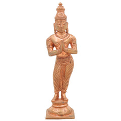 Divine Panchaloha Sundaram Idol, Sundara Sundaresha Sundareswaran Sundaramoorthy Murti, Handcrafted Chola-Style Bronze Deity for Home Mandir & Temple,Brown, 6 Inch, 1 Piece