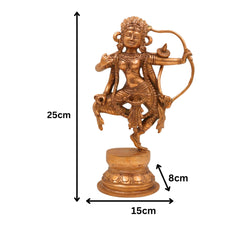Handmade Bronze Kurukulla Devi Idol | Red Tara (Raktatara) in Panchaloha | Shakti Akarshana Yogini Sculpture for Tantra & Pooja,Gold, 10 Inch, 1 Piece