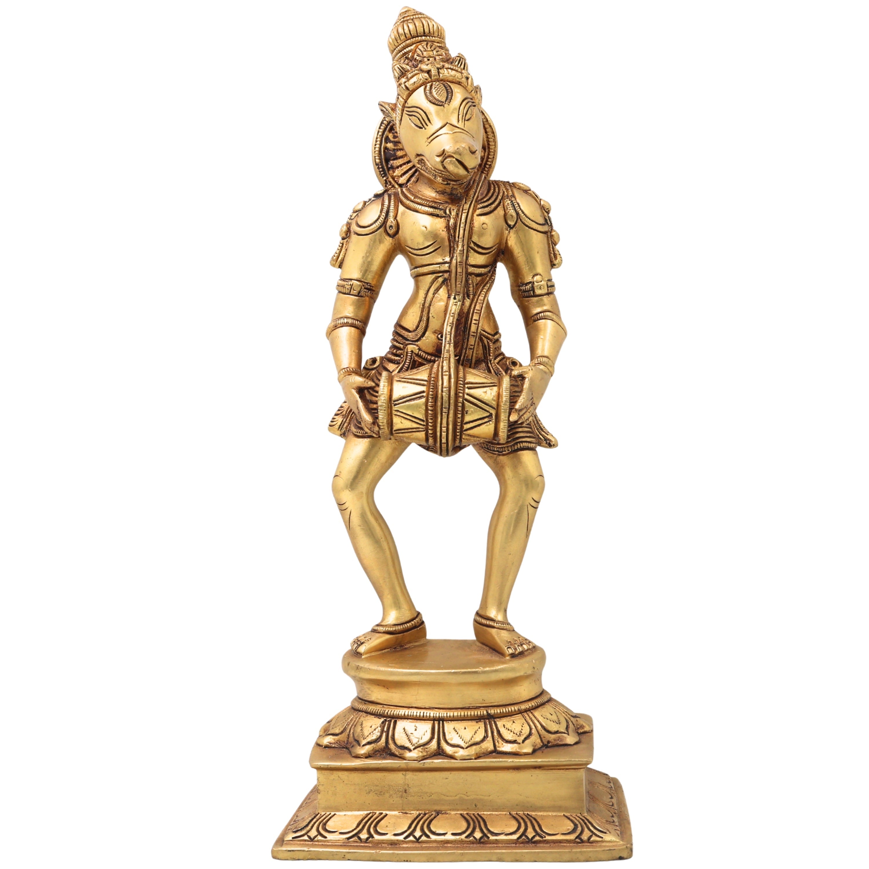 Brass Varaha Idol | Musical Varaha Murti / Vigraha for Home Decor, Temple, Pooja & Spiritual Gifting,Gold, 13 Inch, 1 Piece