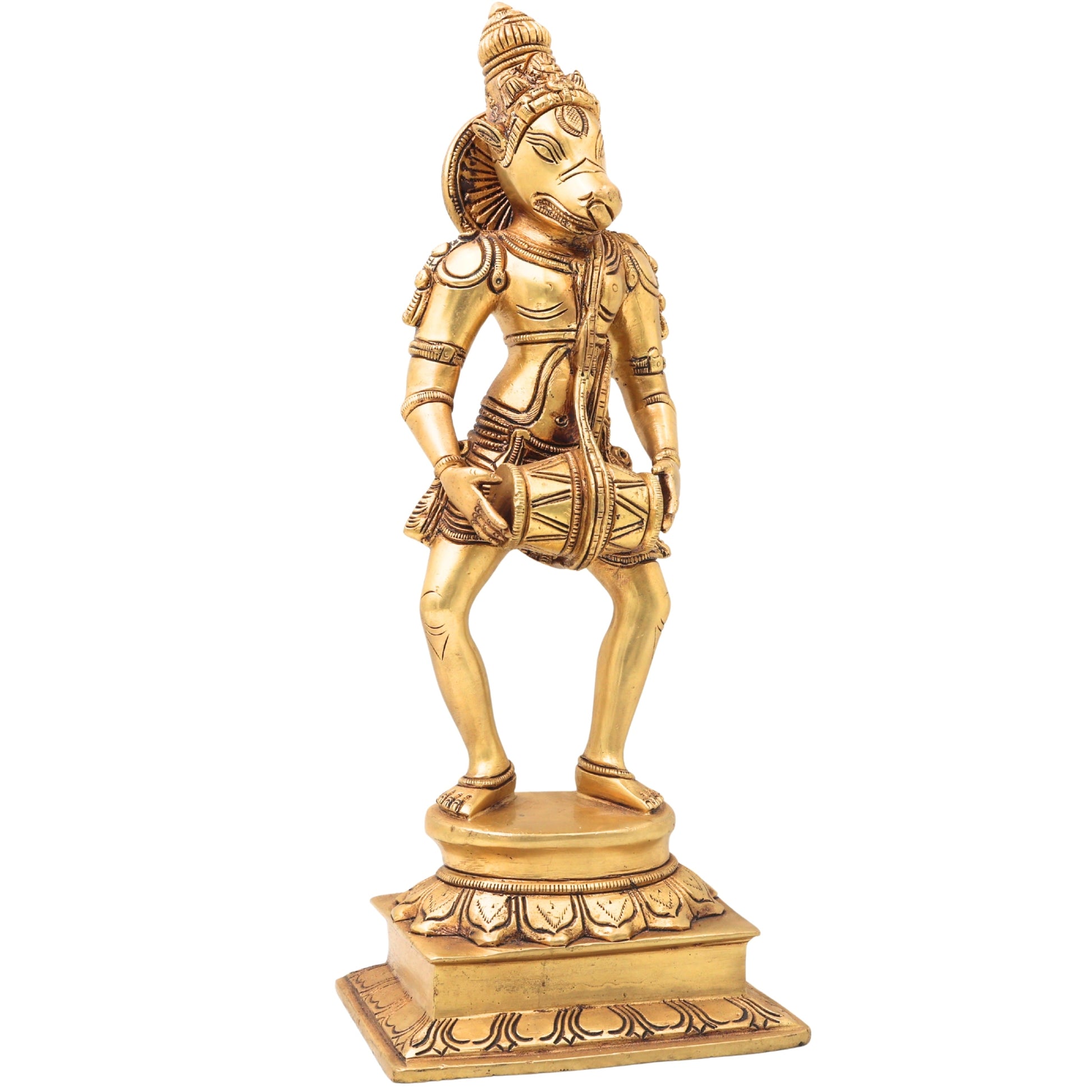 Brass Varaha Idol | Musical Varaha Murti / Vigraha for Home Decor, Temple, Pooja & Spiritual Gifting,Gold, 13 Inch, 1 Piece