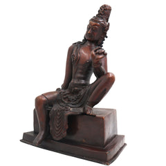Brass Krishna Idol, Gopal Murti, Govinda Vigraham, Balakrishna Statue, Krishna Pratima for Pooja, Home & Temple Decor,Brown, 12 Inch, 1 Piece