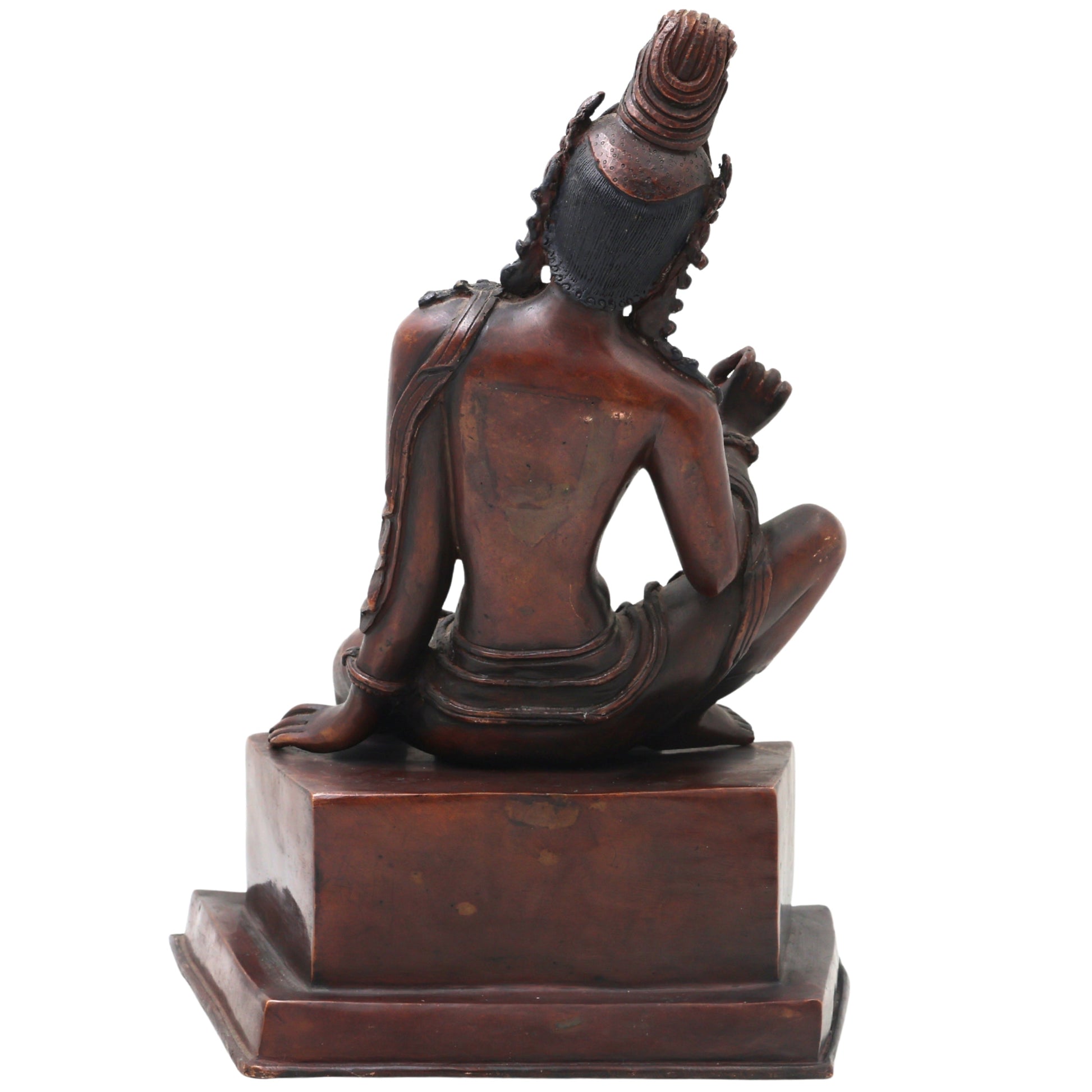 Brass Krishna Idol, Gopal Murti, Govinda Vigraham, Balakrishna Statue, Krishna Pratima for Pooja, Home & Temple Decor,Brown, 12 Inch, 1 Piece