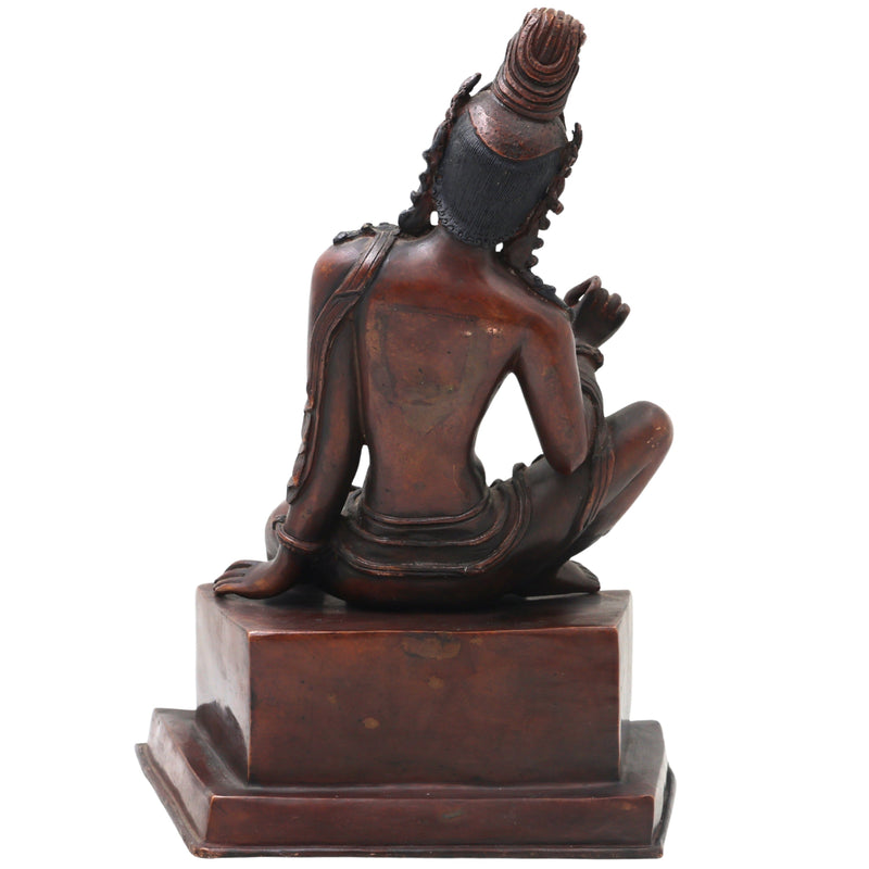 Brass Krishna Idol, Gopal Murti, Govinda Vigraham, Balakrishna Statue, Krishna Pratima for Pooja, Home & Temple Decor,Brown, 12 Inch, 1 Piece