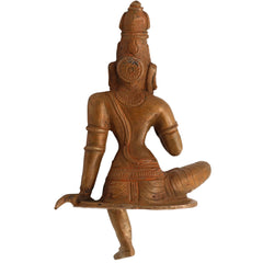 Handcrafted Panchaloha Bronze Parvati Idol – Gauri | Uma | Durga | Shailaputri Devi Murti for Pooja, Temple & Home Decor,Brown, 7.5 Inch, 1 Piece
