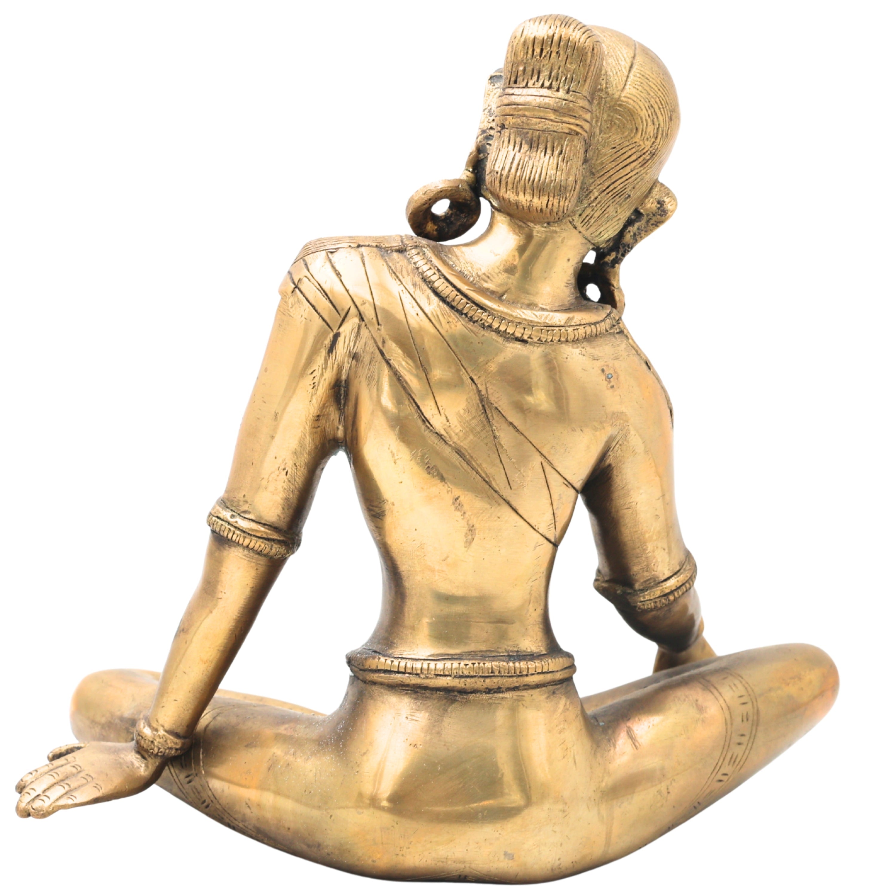 Brass Parvati Face Idol, Gauri Uma Mahadevi Shailaputri Murti for Puja, Decor & Spiritual Gifts,Gold, 9 Inch, 1 Piece