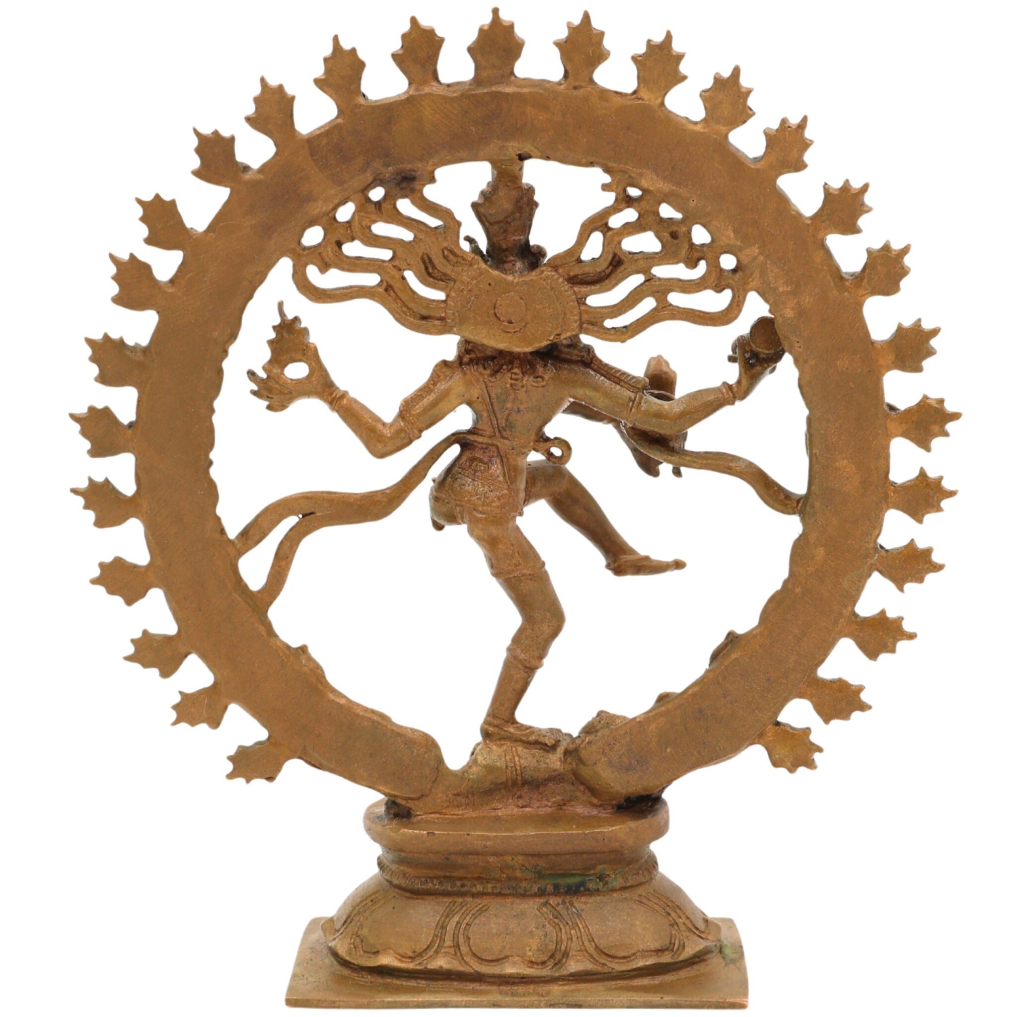 Bronze Nataraja Murti, Panchaloha Dancing Shiva Idols, Natraja Statue, Natraj Silai,Gold, 6 Inch, 1 Piece