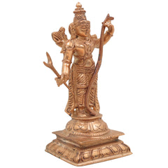 Handcrafted Panchaloha Shri Rama Idol | Traditional Bronze Ramachandra Murti | Lord Raghunath Statue for Home & Temple Decor,Gold, 6.5 Inch, 1 Piece