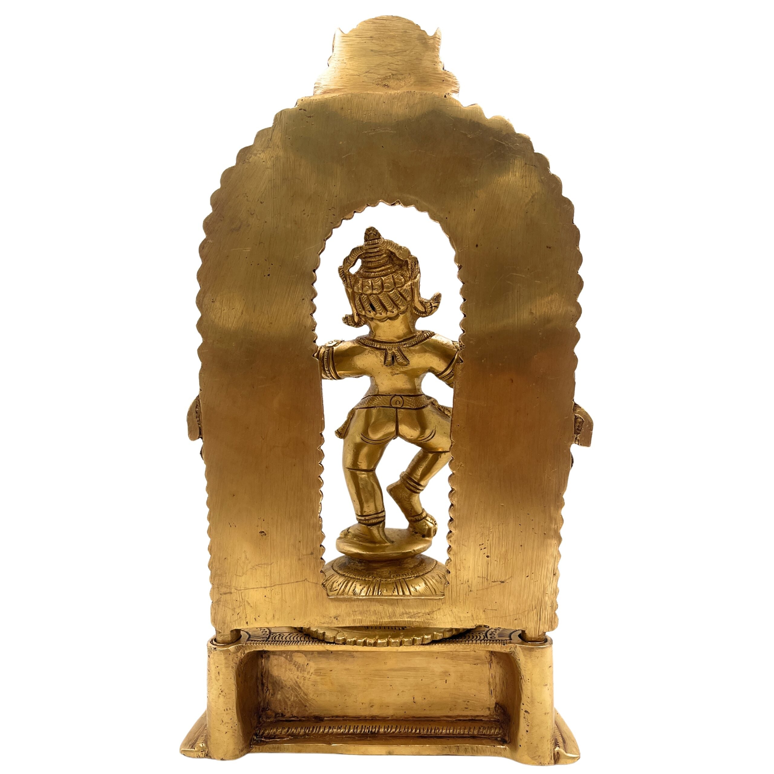 Handmade Brass Ladoo Gopal Ji Murti – Krishna, Gopal, Govinda, Bal Gopal, Radha Krishna Idol for Pooja Room, Home, Temple & Office Decor,Gold, 11 Inch, 1 Piece