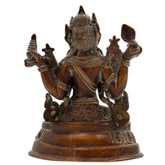 Tibetan Tara Maa Brass Idol, Green Tara & White Tara Statue, Tibetan Buddhist Goddess Murti, Tara Devi Vigraha, Antique Brass Sculpture for Puja & Home Decor,Brown, 7 Inch, 1 Piece