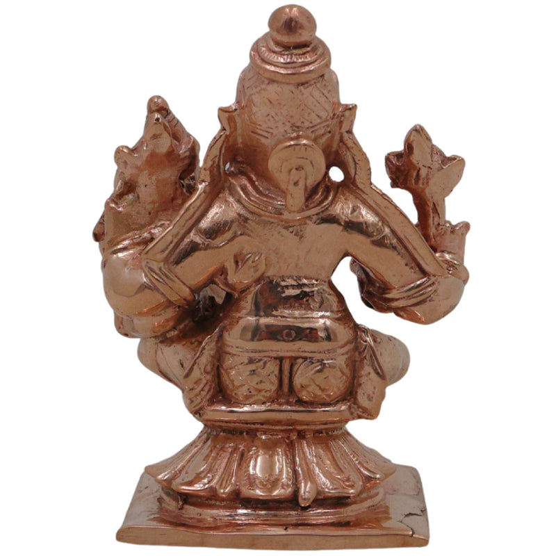 Handcrafted Bronze Narasimha Lakshmi Idol, Lakshmi Narasimha Swamy Murti, Laxmi Narasimha Vigraham, Traditional Panchaloha-Inspired Narasimha Ammavaru Statue for Home Temple Decor,Gold, 3 Inch, 1 Piece