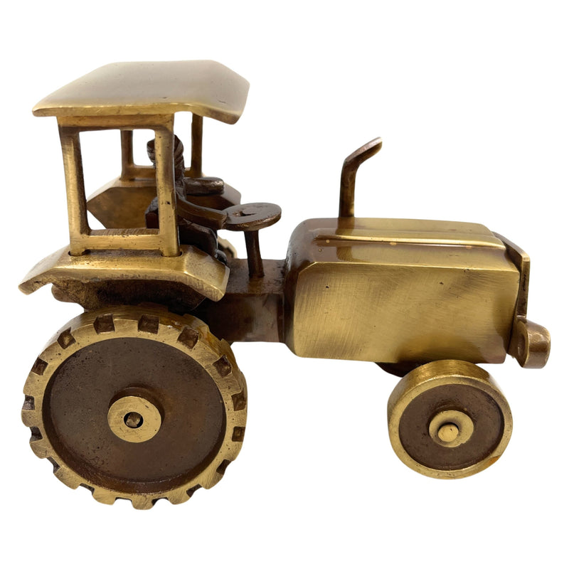 Brass Tractor Decorative, Tractor Showpeice,Gold, 4 Inch, 1 Piece