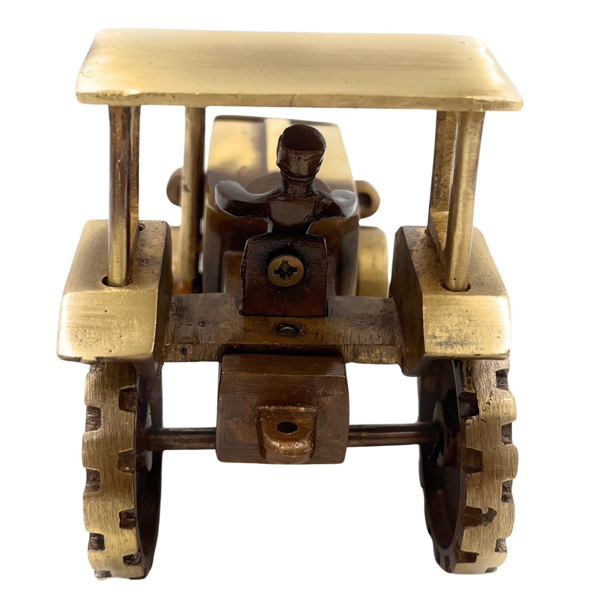 Brass Tractor Decorative, Tractor Showpeice,Gold, 4 Inch, 1 Piece
