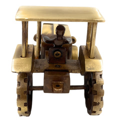 Brass Tractor Decorative, Tractor Showpeice,Gold, 4 Inch, 1 Piece