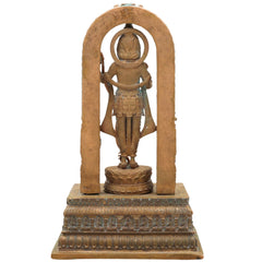 Handcrafted Bronze Ayodhya Ram Ji Idol | Panchaloha Ram Murti | Lord Shri Ram Copper Statue | Maryada Purushottam Ram Lalla Sculpture,Brown, 6 Inch, 1 Piece