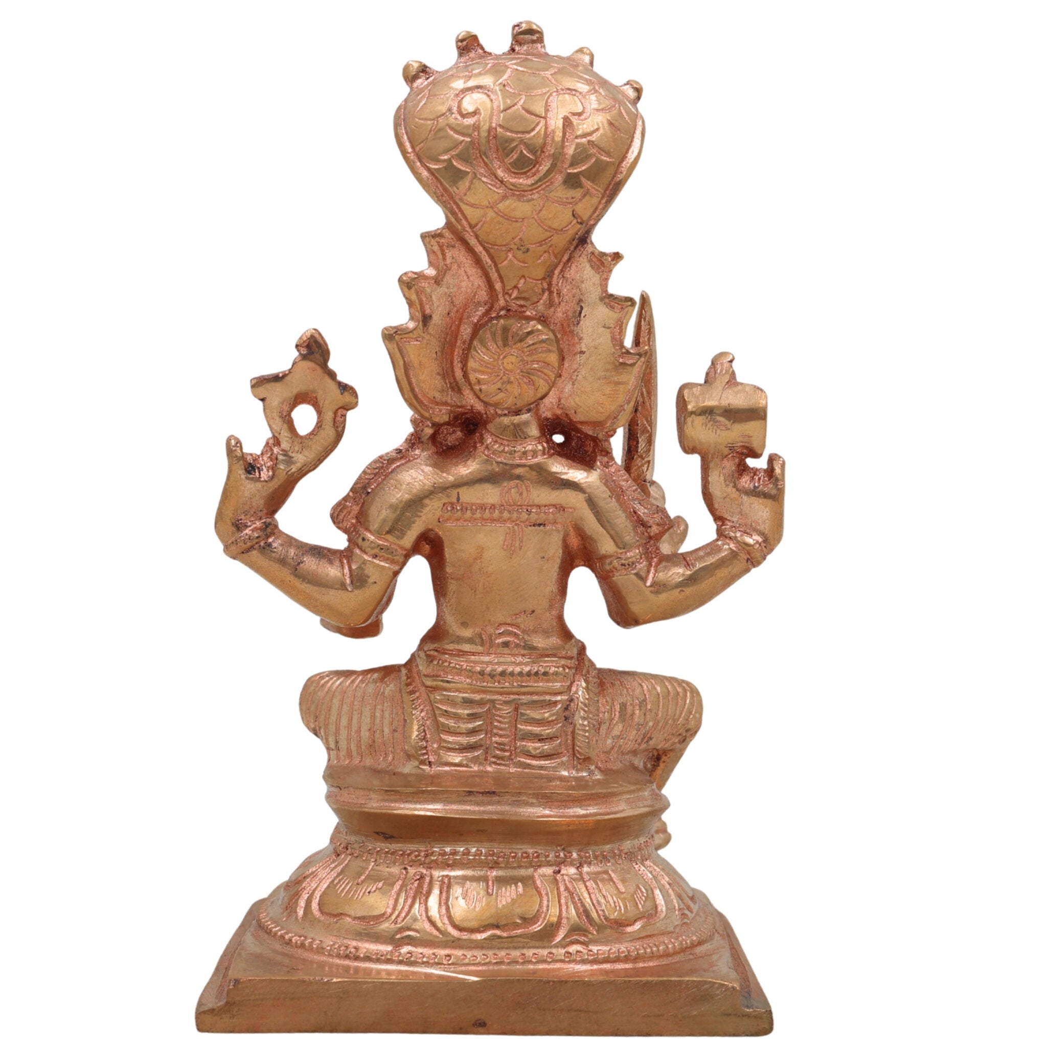 Handcrafted Bronze Mariamman Idol – Samayapuram Karumari Amman | Panchaloha Grama Devata | South Indian Chola Art Sculpture,Gold, 6 Inch, 1 Piece