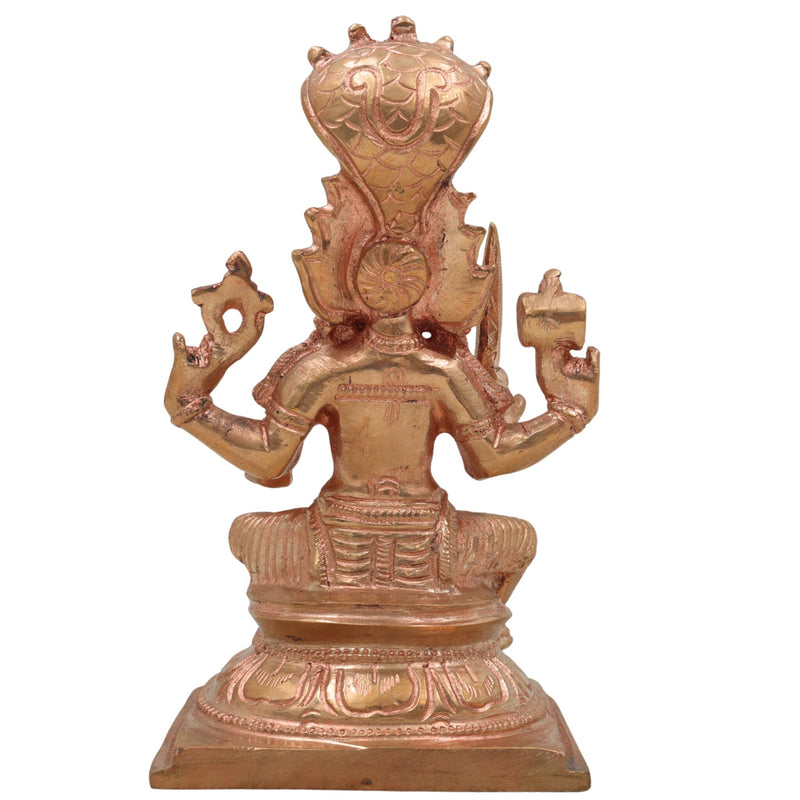 Handcrafted Bronze Mariamman Idol – Samayapuram Karumari Amman | Panchaloha Grama Devata | South Indian Chola Art Sculpture,Gold, 6 Inch, 1 Piece