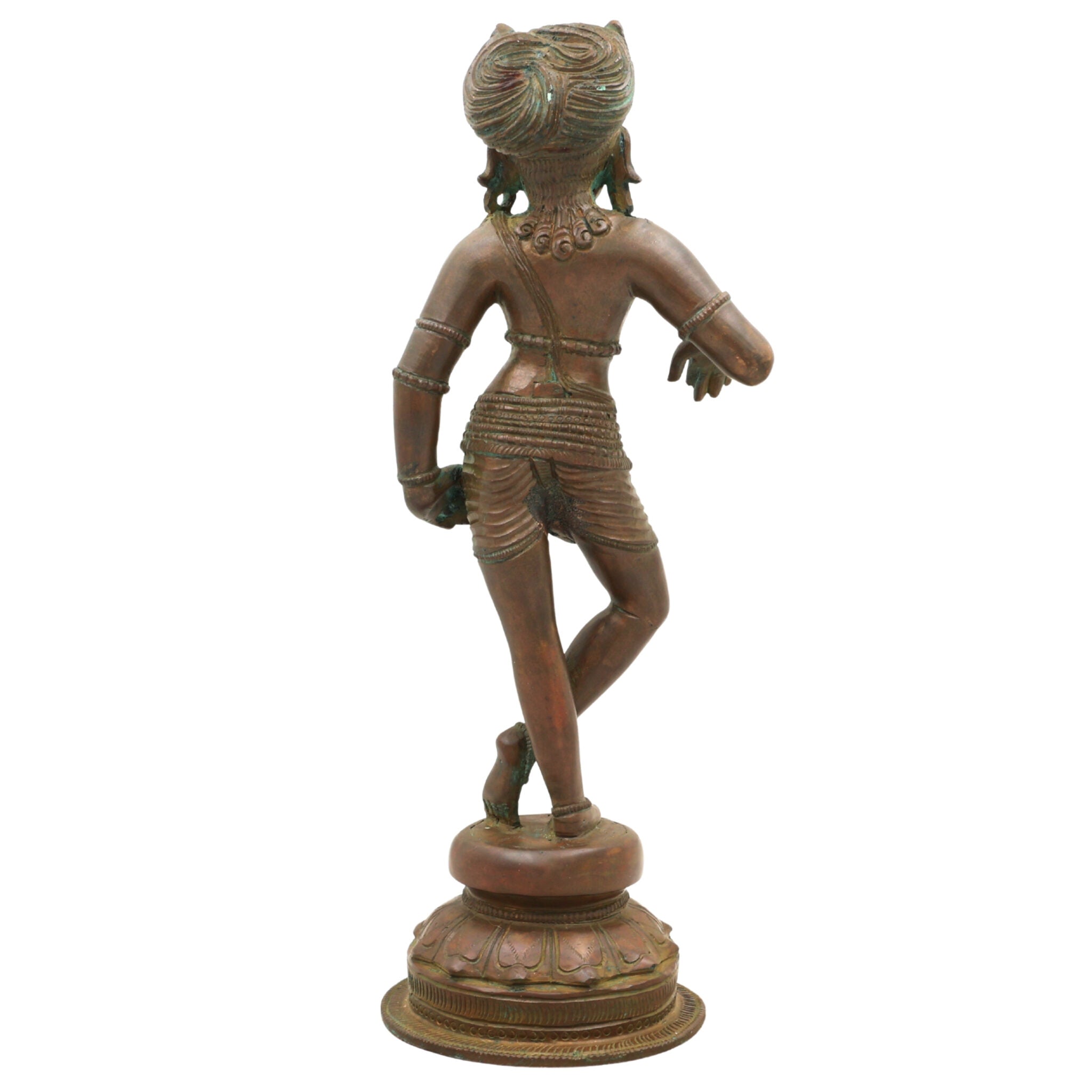 Handcrafted Bronze Vrishavahana Idol | Panchaloha Nandi Vahana Statue | Traditional Chola Art Panchaloham Vrishabha Murti for Temple & Home Decor,Brown, 13 Inch, 1 Piece