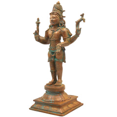 Bronze Lord Shiva Idols, Shiv Statue, Shankar Murti, Home Decor, Showpiece,Brown, 13 Inch, 1 Piece