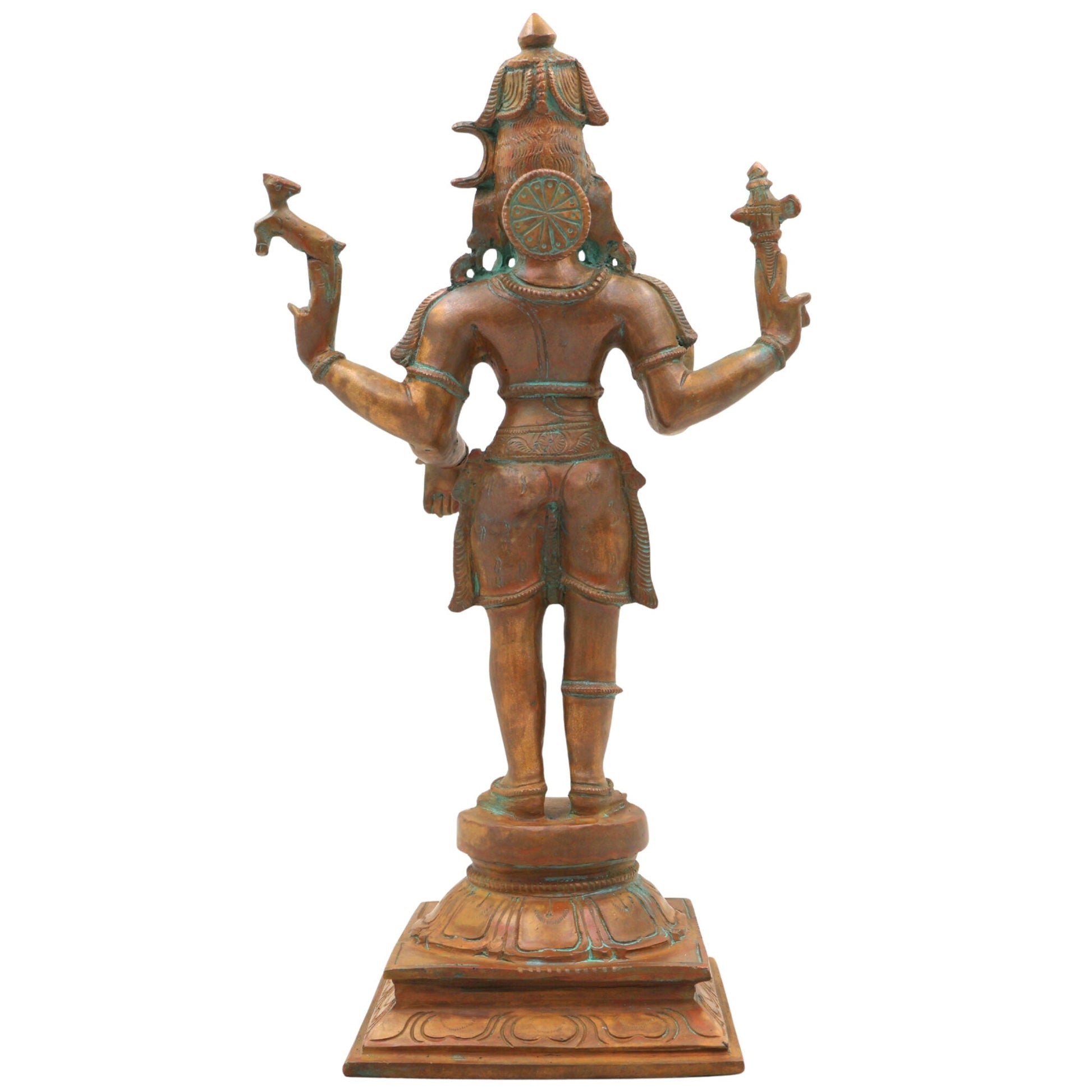 Bronze Lord Shiva Idols, Shiv Statue, Shankar Murti, Home Decor, Showpiece,Brown, 13 Inch, 1 Piece