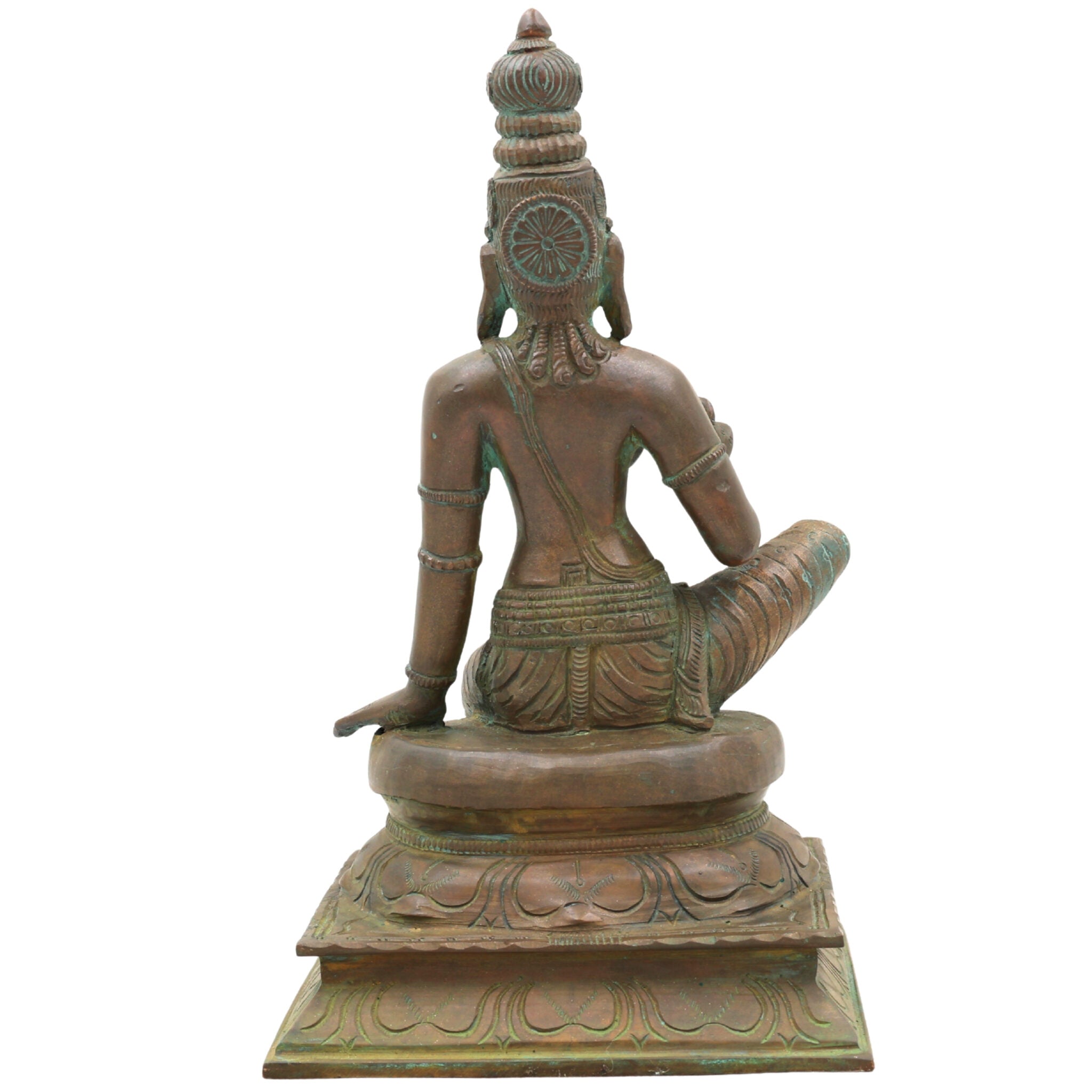 Handcrafted Bronze Parvati Idol | Panchaloha Gauri Uma Durga Mahadevi Statue | South Indian Chola Art Devi Murti for Puja & Décor,Brown, 9.5 Inch, 1 Piece