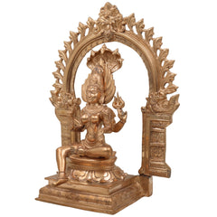 Handcrafted Bronze Mariamman Idol – Panchaloha Karumari Amman | Muthu Mariamman | Samayapuram Grama Devata Statue for Pooja & Temple Decor