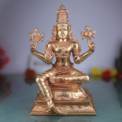 Handcrafted Panchaloha Vishnu Idol – Bronze Narayana, Hari, Govinda, Venkateswara, Padmanabha Murti for Temple & Home Décor,Gold,13inch,1pice