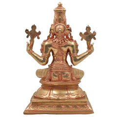 Handcrafted Panchaloha Vishnu Idol – Bronze Narayana, Hari, Govinda, Venkateswara, Padmanabha Murti for Temple & Home Décor,Gold,13inch,1pice