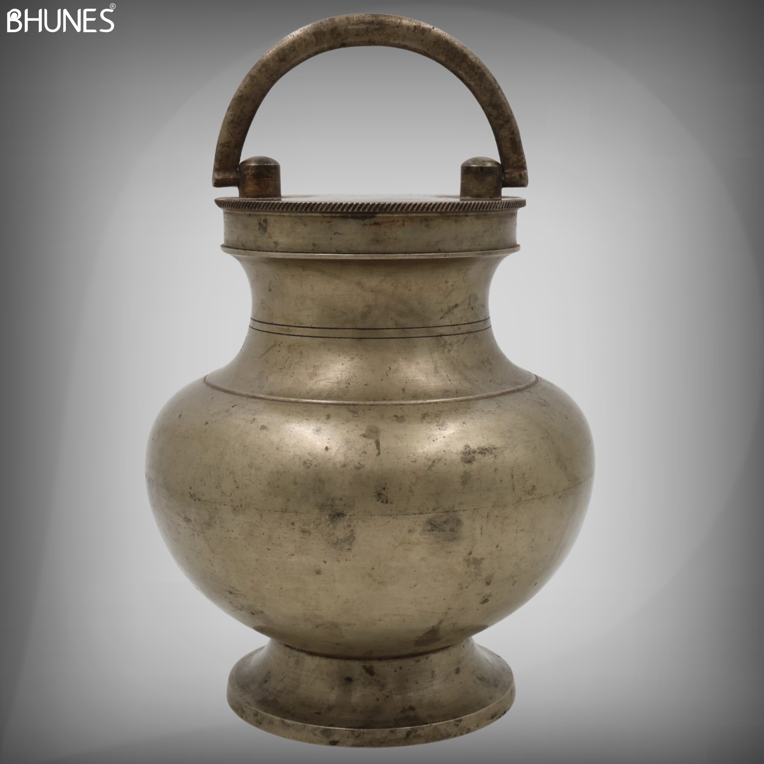 Brass Antiques Kamandal, Stoup, Gangajali, Ganga Jali, Pooja Loota, Water Kamandal - Antique Loota, Kamandal,Brown, 9 Inch, 1 Piece