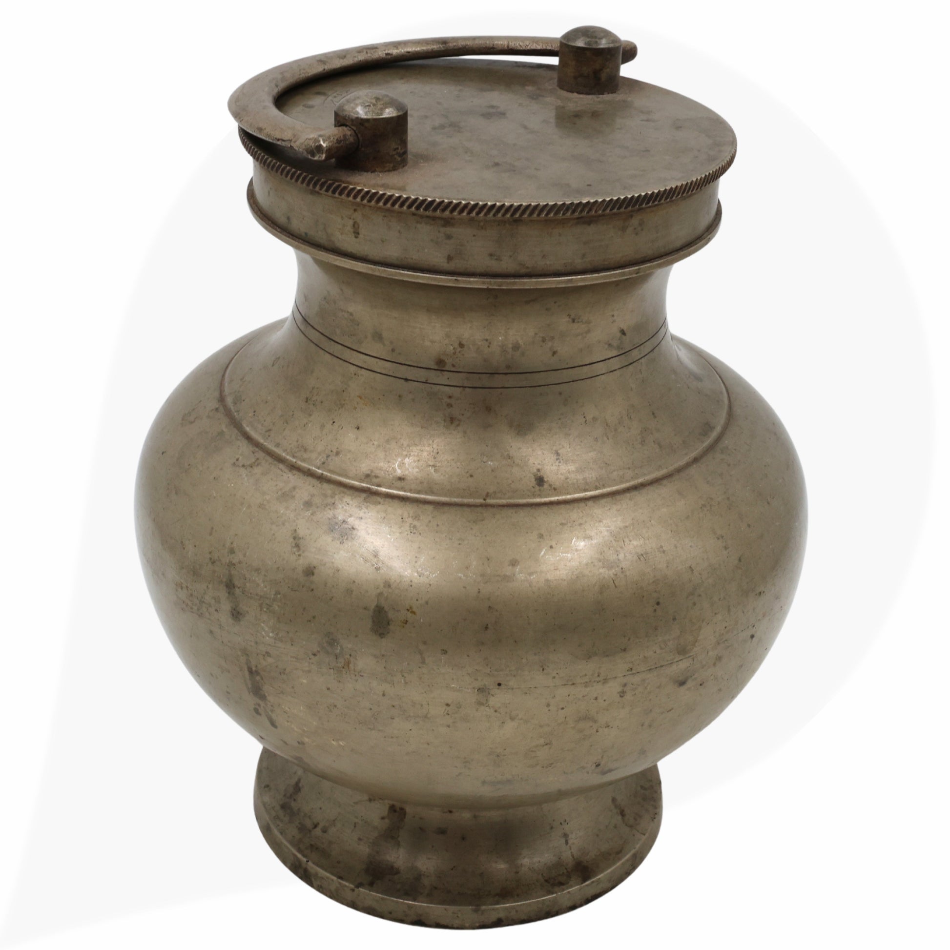 Brass Antiques Kamandal, Stoup, Gangajali, Ganga Jali, Pooja Loota, Water Kamandal - Antique Loota, Kamandal,Brown, 9 Inch, 1 Piece