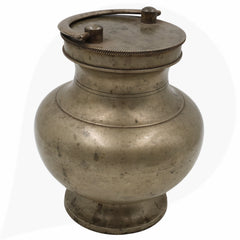 Brass Antiques Kamandal, Stoup, Gangajali, Ganga Jali, Pooja Loota, Water Kamandal - Antique Loota, Kamandal,Brown, 9 Inch, 1 Piece