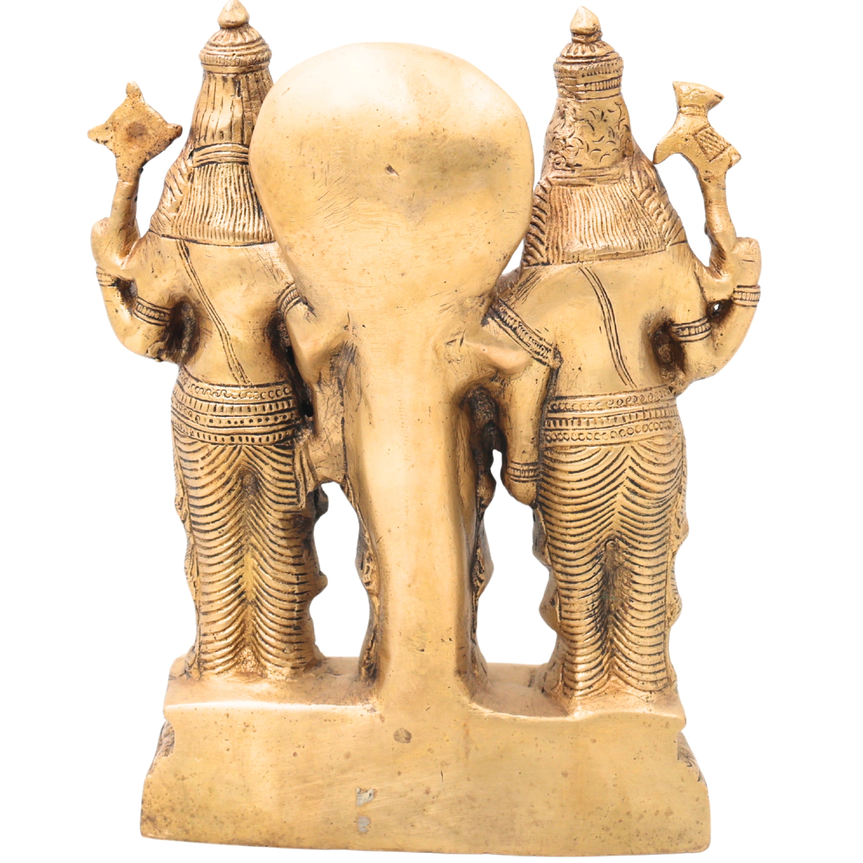 Brass Srinivasa Kalyanam Idol, Venkateswara Balaji Tirupati Kalyanotsavam Statue, Vishnu Narayan Perumal Marriage Murti for Home Temple & Puja,Gold, 9 Inch, 1 Piece