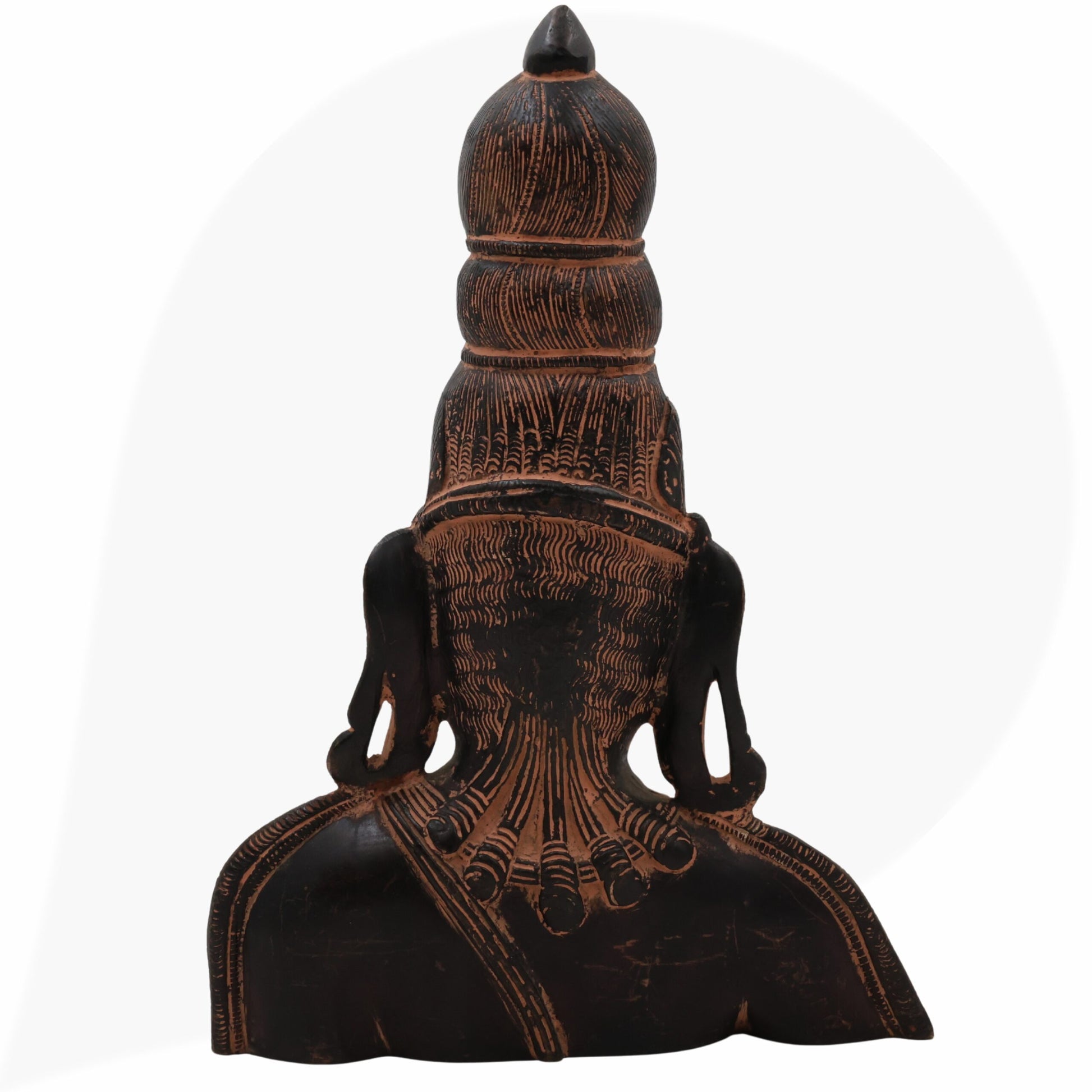 Brass Parvati Face Idol – Gauri Uma Devi Head Murti for Pooja, Home Temple & Spiritual Decor,Black, 10.5 Inch, 1 Piece