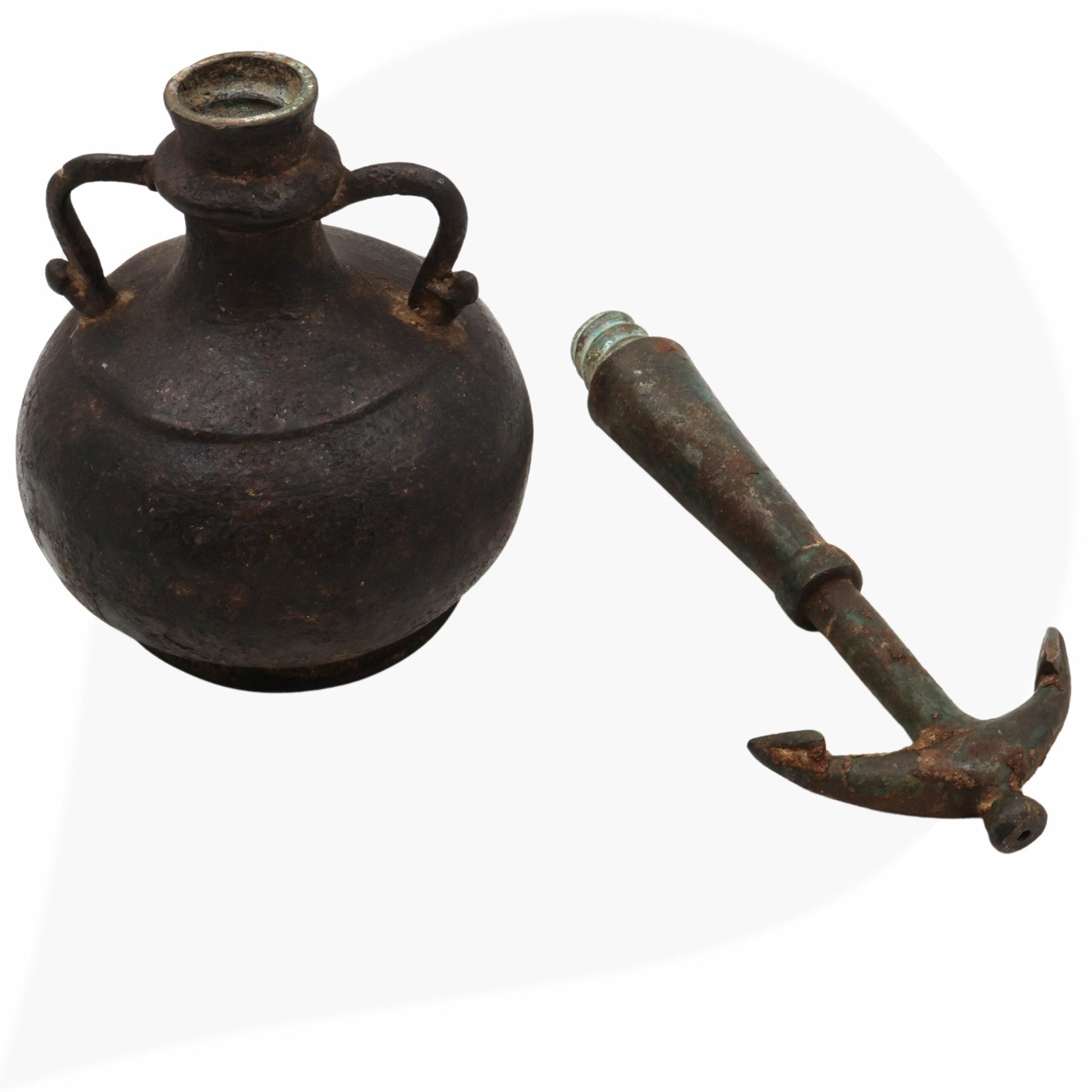 Brass 19Th Centuries Antique Oil Lamp, Antiques Diya, Deepam, Lamps, Deepa, Deepam For Home Decor,Black, 13 Inch, 1 Piece