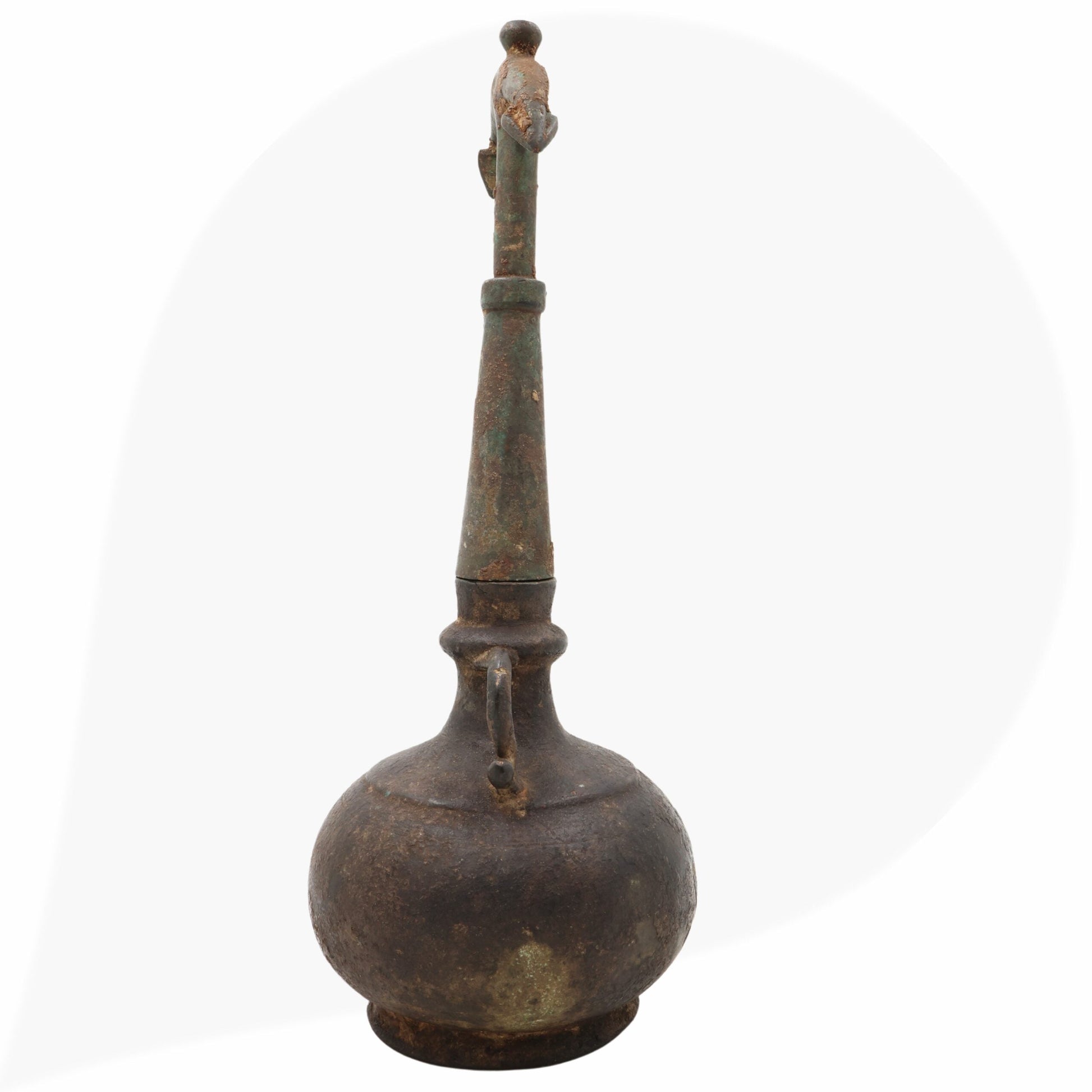 Brass 19Th Centuries Antique Oil Lamp, Antiques Diya, Deepam, Lamps, Deepa, Deepam For Home Decor,Black, 13 Inch, 1 Piece