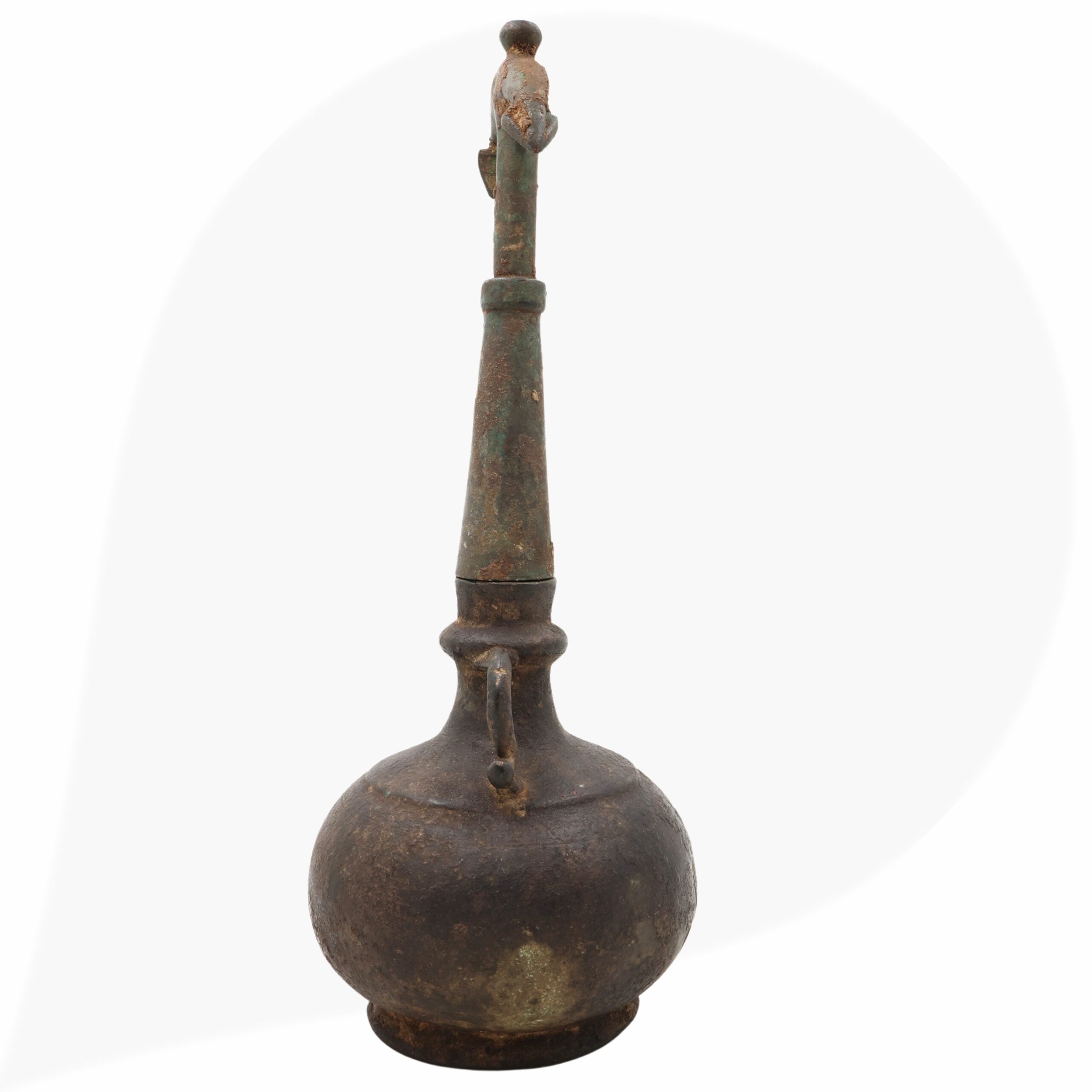 Brass 19Th Centuries Antique Oil Lamp, Antiques Diya, Deepam, Lamps, Deepa, Deepam For Home Decor,Black, 13 Inch, 1 Piece