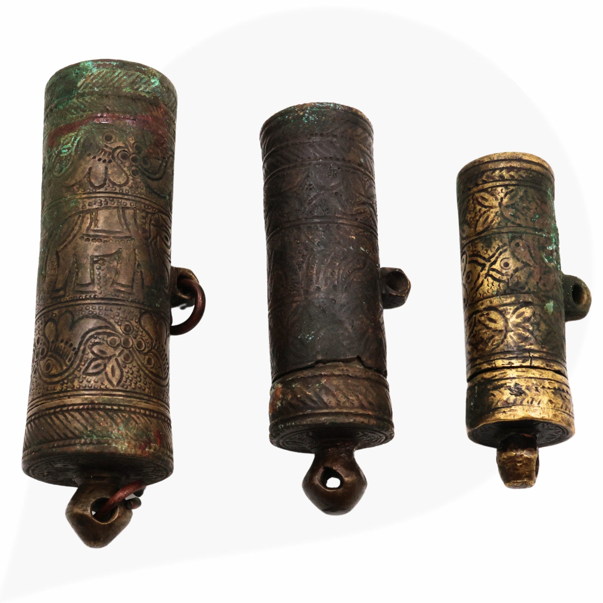 Brass Vintage Chunadani, Antique Betel Lime Paste Box, Chuna Dani, Limebox, Chuna Box,Brown, 5 Inch, 1 Piece