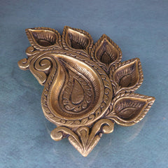 Bhunes Brass Lamps, Diya, Deepa, Lamps, Poja Lamps, Hanging Lamps, Brass Lamps, Deepam,Gold, 1 Inch, 1 Piece