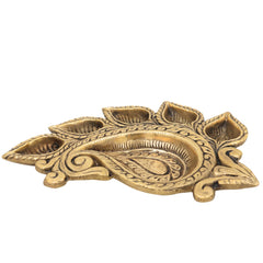 Bhunes Brass Lamps, Diya, Deepa, Lamps, Poja Lamps, Hanging Lamps, Brass Lamps, Deepam,Gold, 1 Inch, 1 Piece