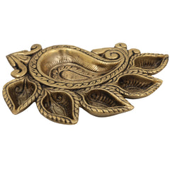 Bhunes Brass Lamps, Diya, Deepa, Lamps, Poja Lamps, Hanging Lamps, Brass Lamps, Deepam,Gold, 1 Inch, 1 Piece