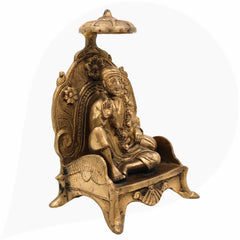 Brass Shirdi Sai Baba Idol Murti, Handcrafted Sai Nath Statue for Home, Temple, Puja, Office Decor & Spiritual Gift Murti,Gold, 8 Inch, 1 Piece