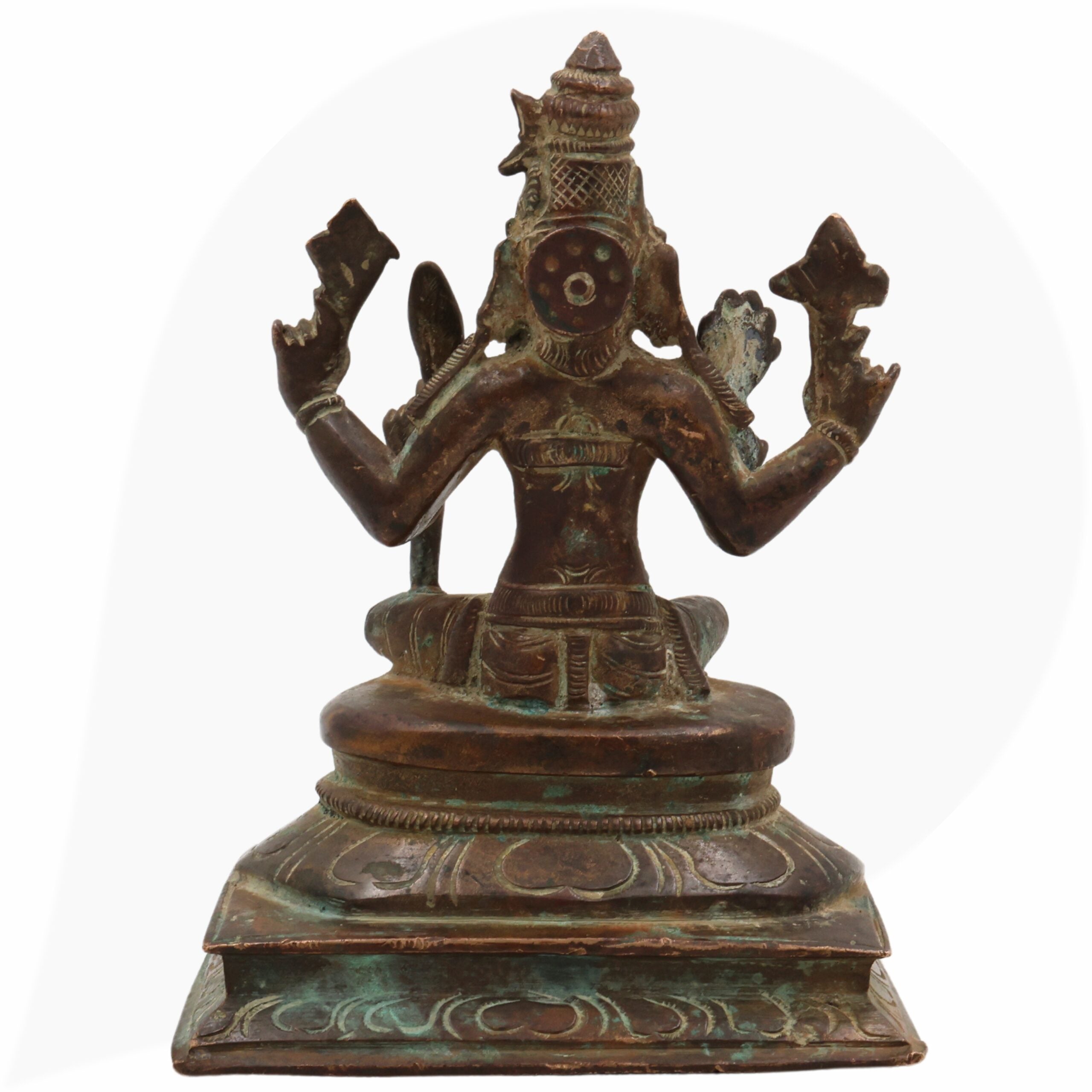 Rajarajeshwari Panchaloha Idol, Raja Rajeshwari Murti, Lalita Tripura Sundari Vigraha, Bronze Sculpture for Pooja, Home Decor & Temple,Brown, 5 Inch, 1 Piece