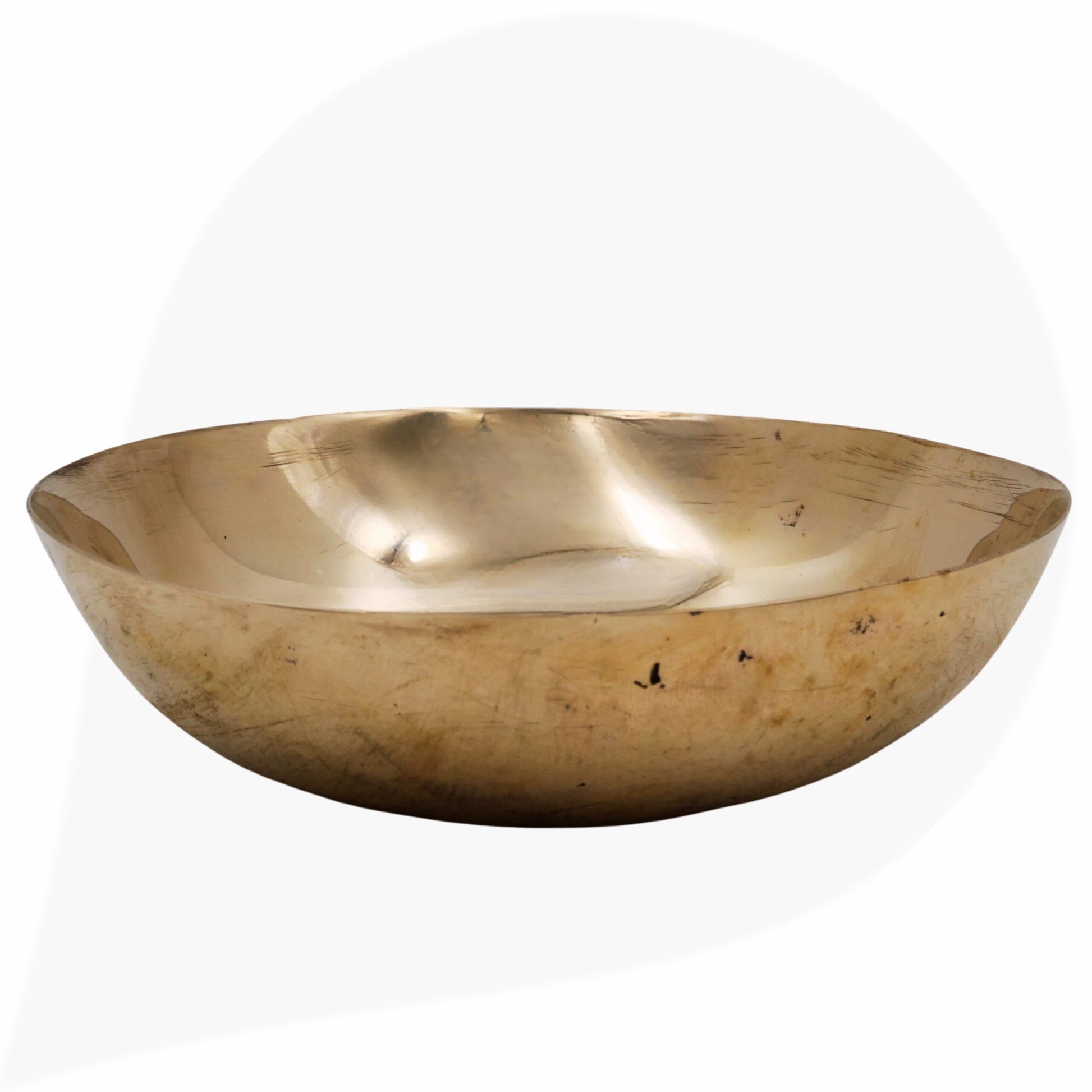 Bronze Handcrafted Kansa Bowl, Puja Katora for Pooja, Rituals, Spiritual Decor, Premium Vessel,Gold, 5.12 Inch, 1 Piece